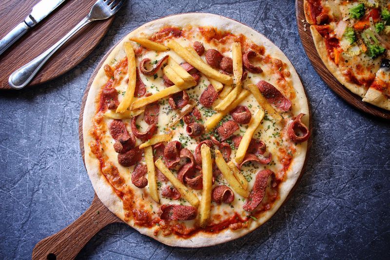 Truffle mushroom specialty pizza